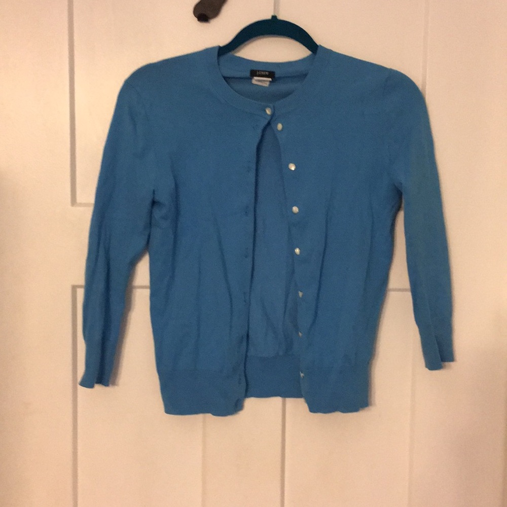 Blue J. Crew Cardigan